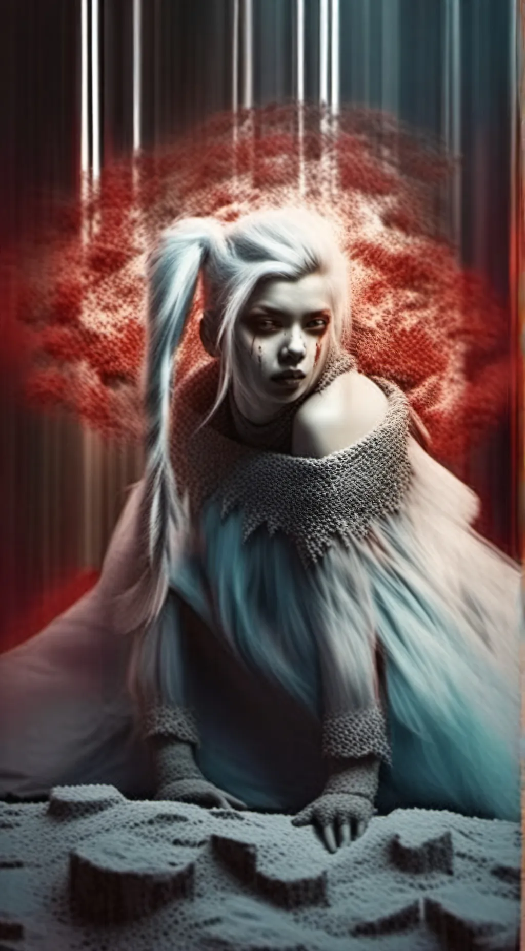 ai character: Creepy lady background