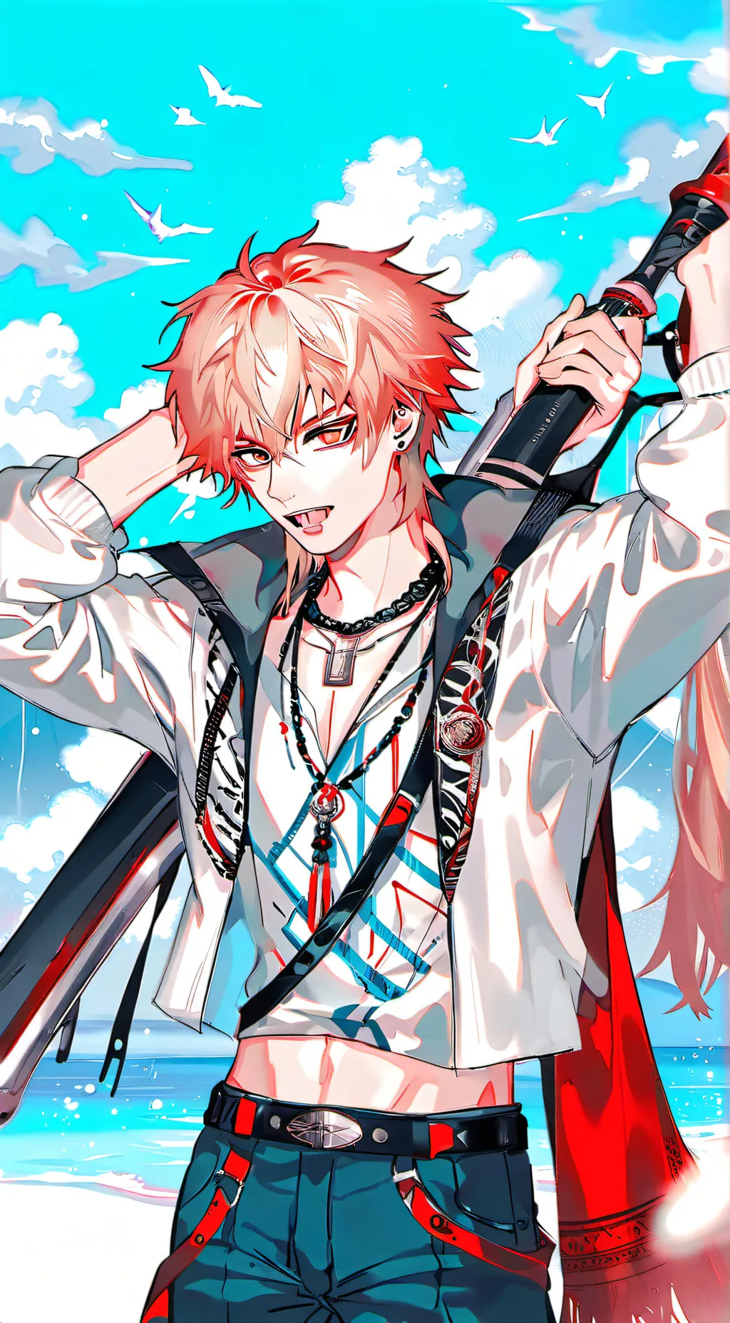 ai character: bakugo  background