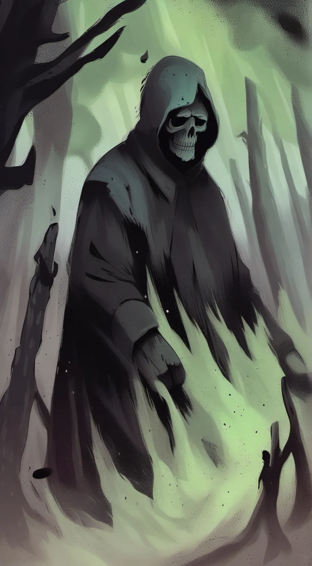 ai character: death background