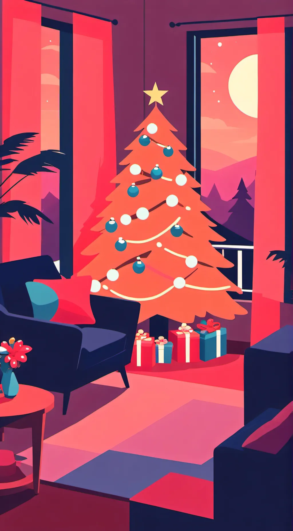 ai character: FPE Xmas background