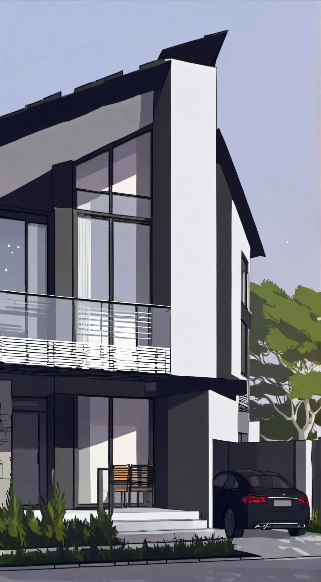 ai character: house  background