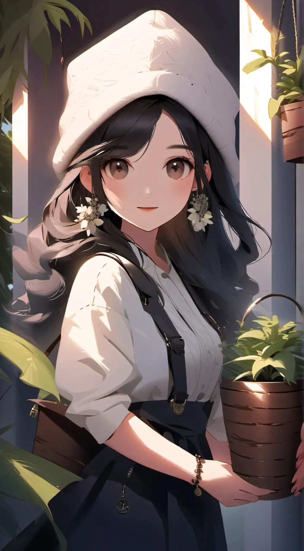 ai character: plant gf background