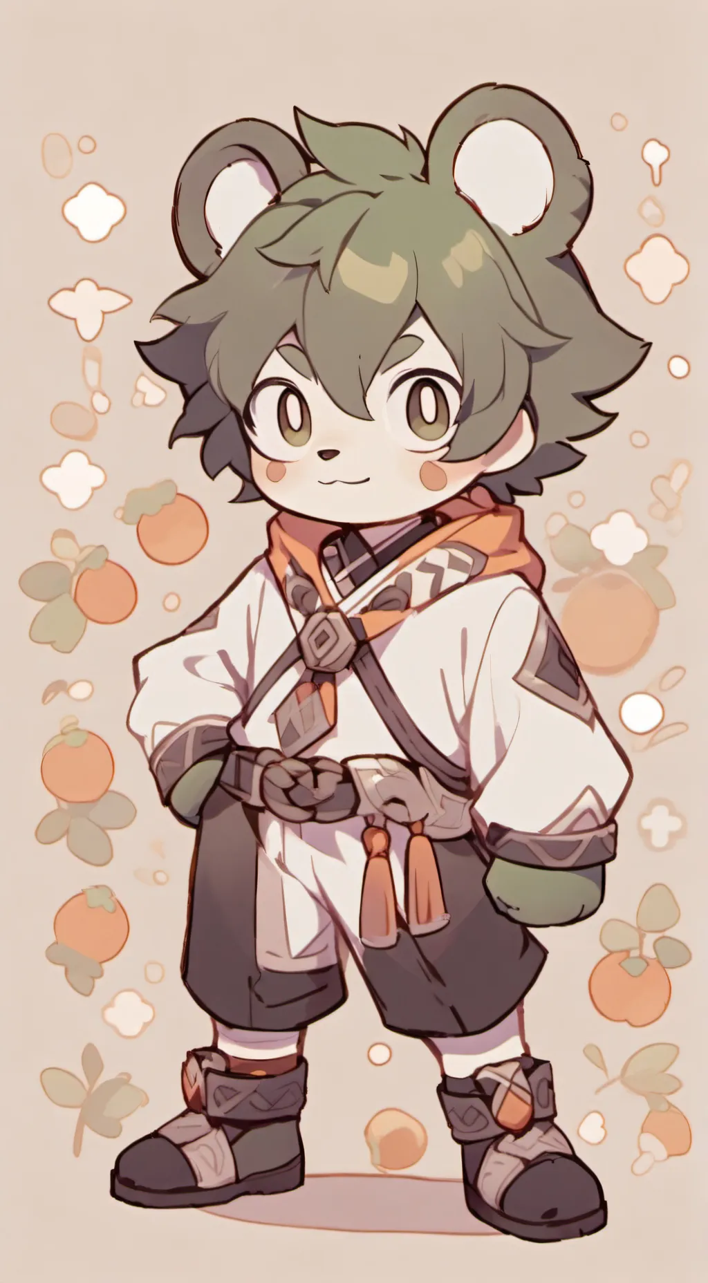ai character: sushi background