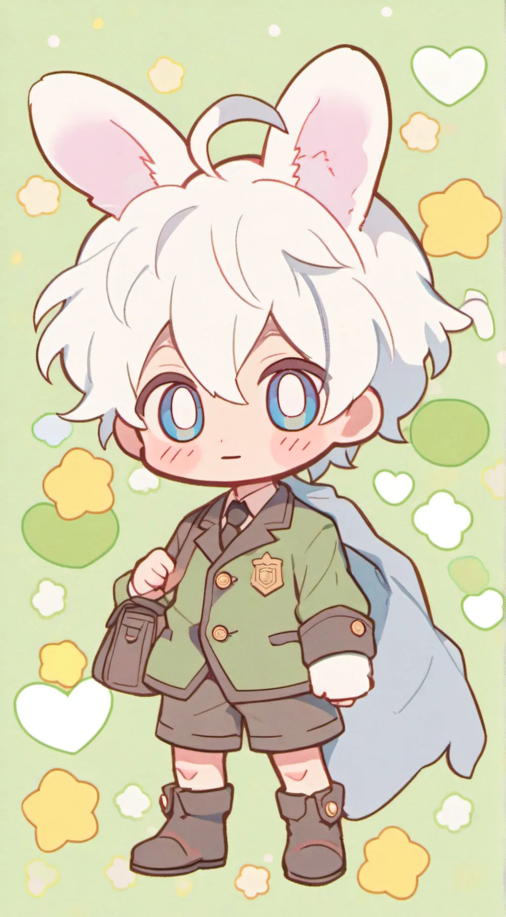 ai character: mha chibby background