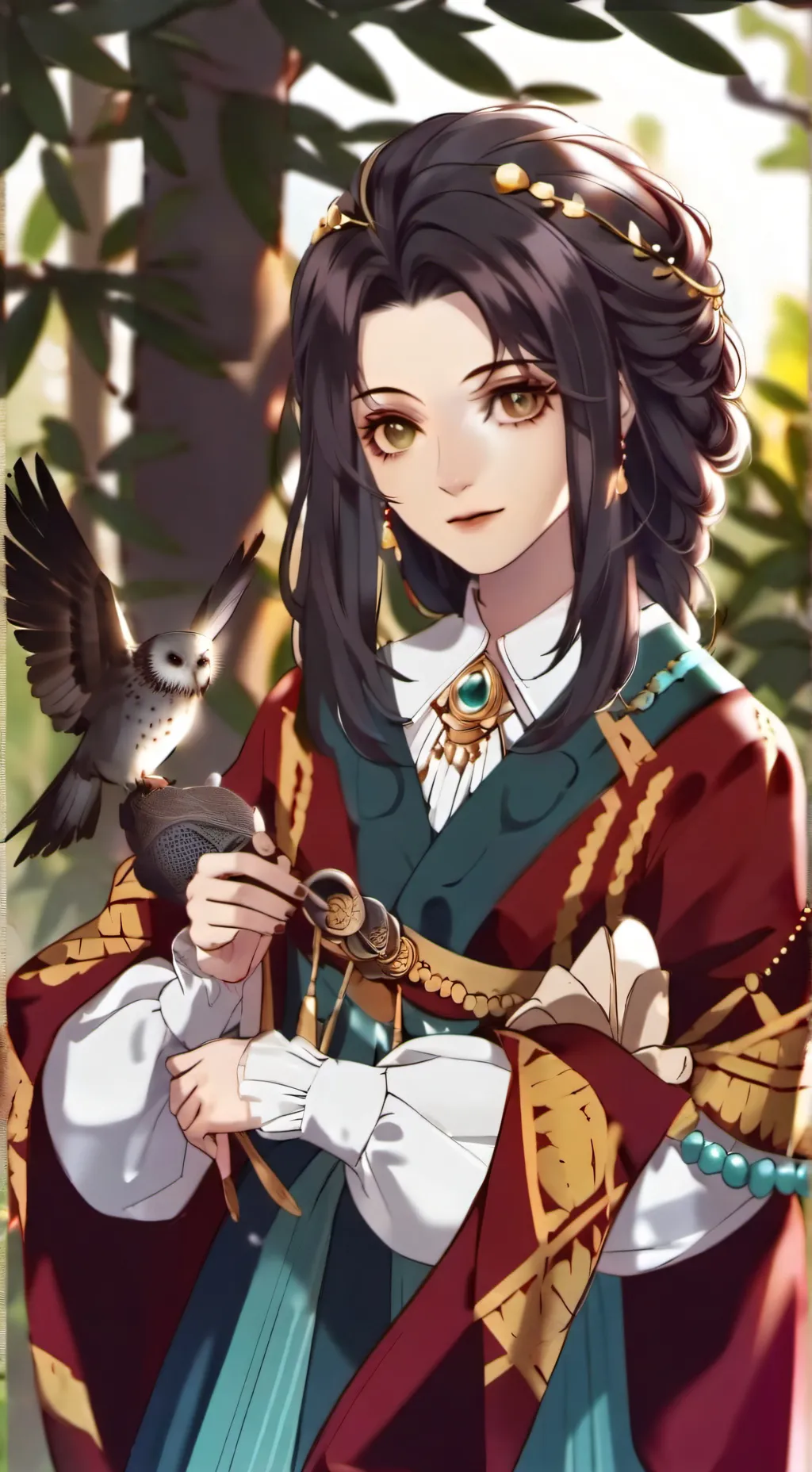 ai character: A little Owl background