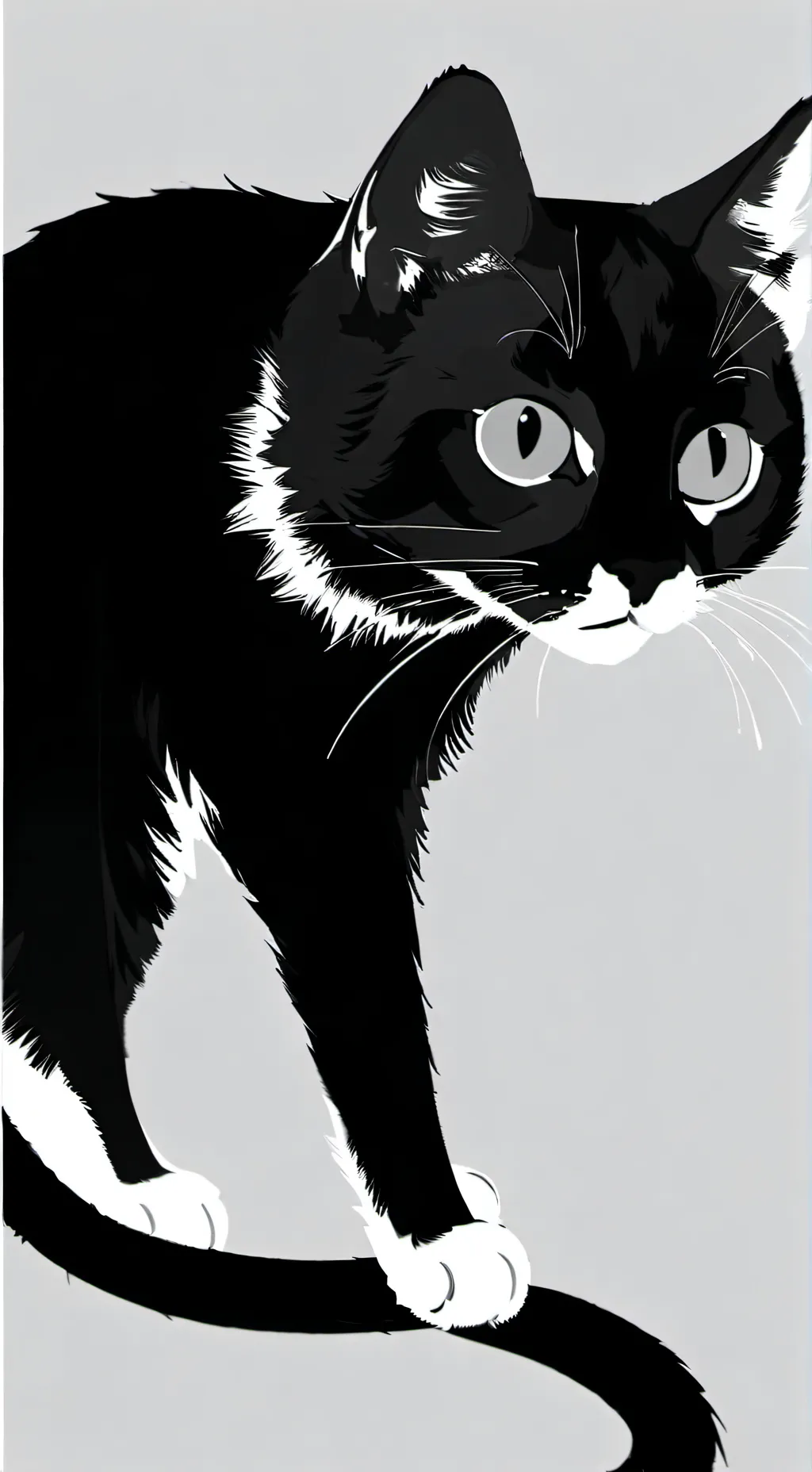 ai character: decent gray background