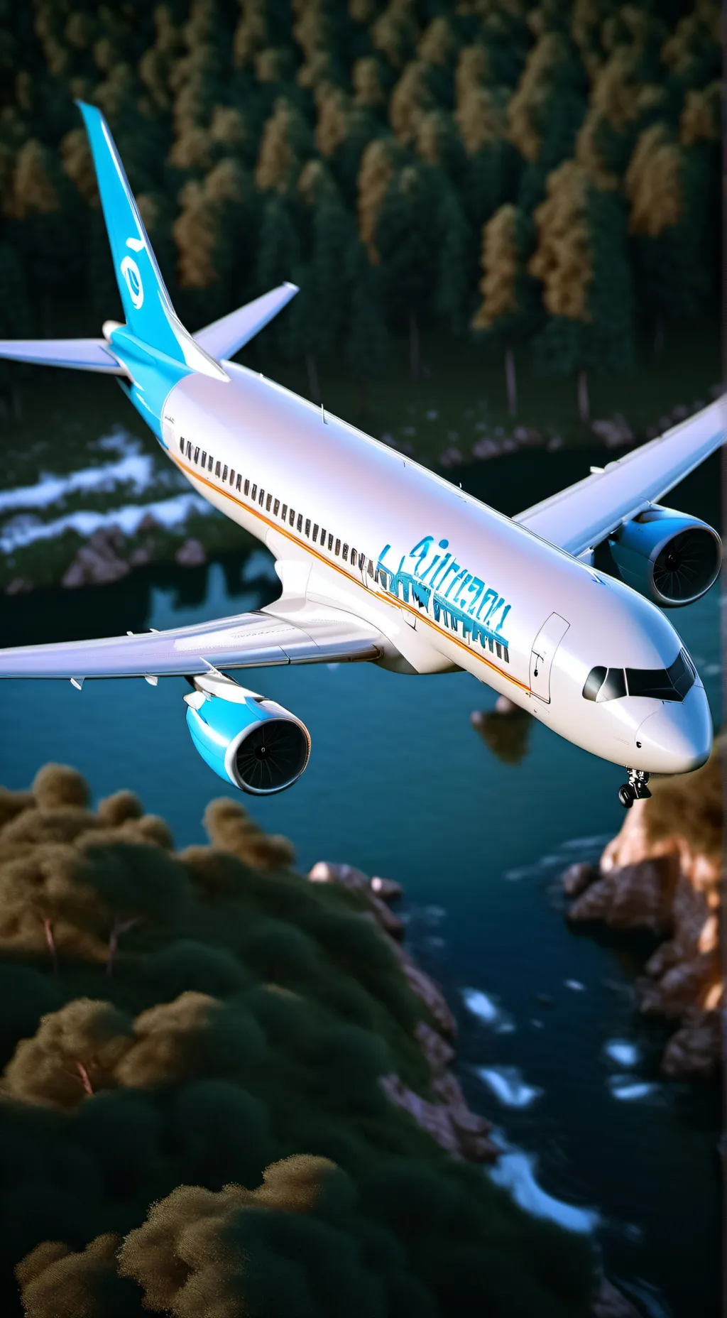 ai character: airplane background