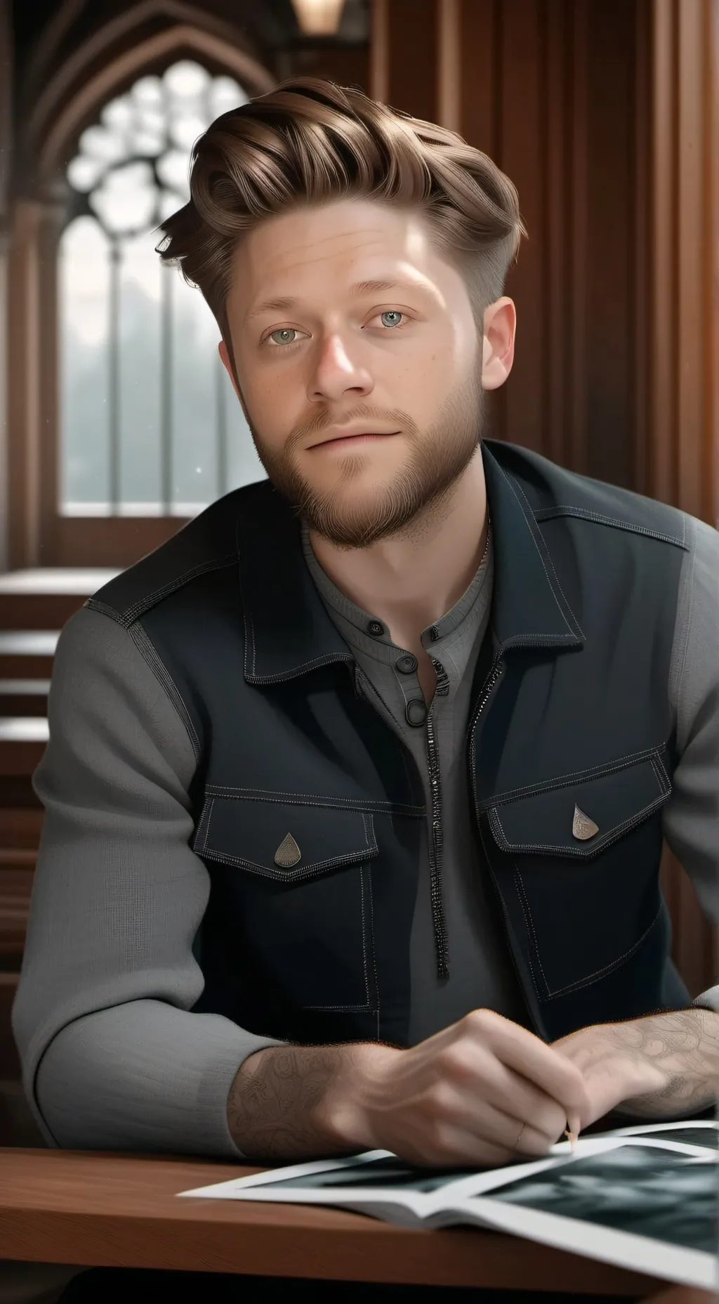 ai character: niall horan background