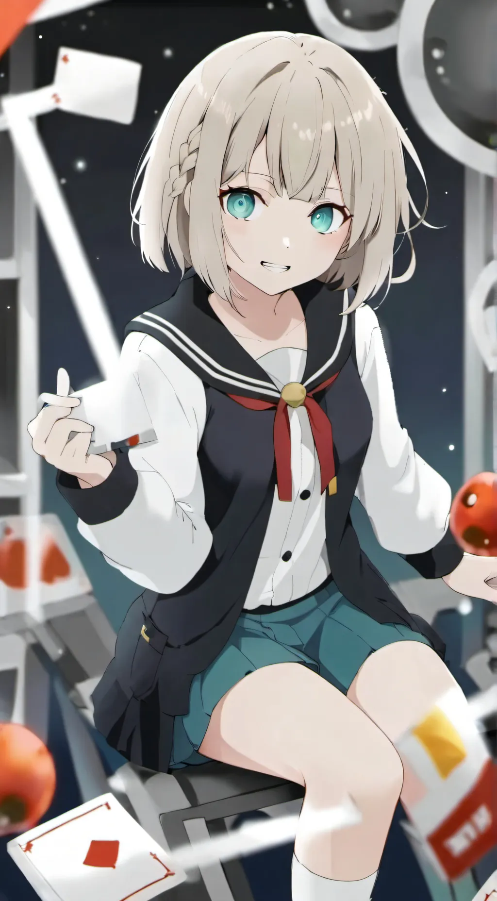 ai character: toga background