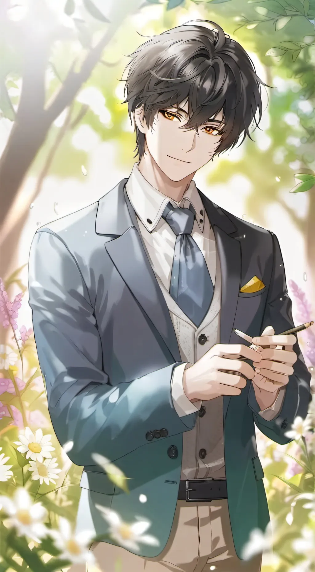 ai character: harry  background