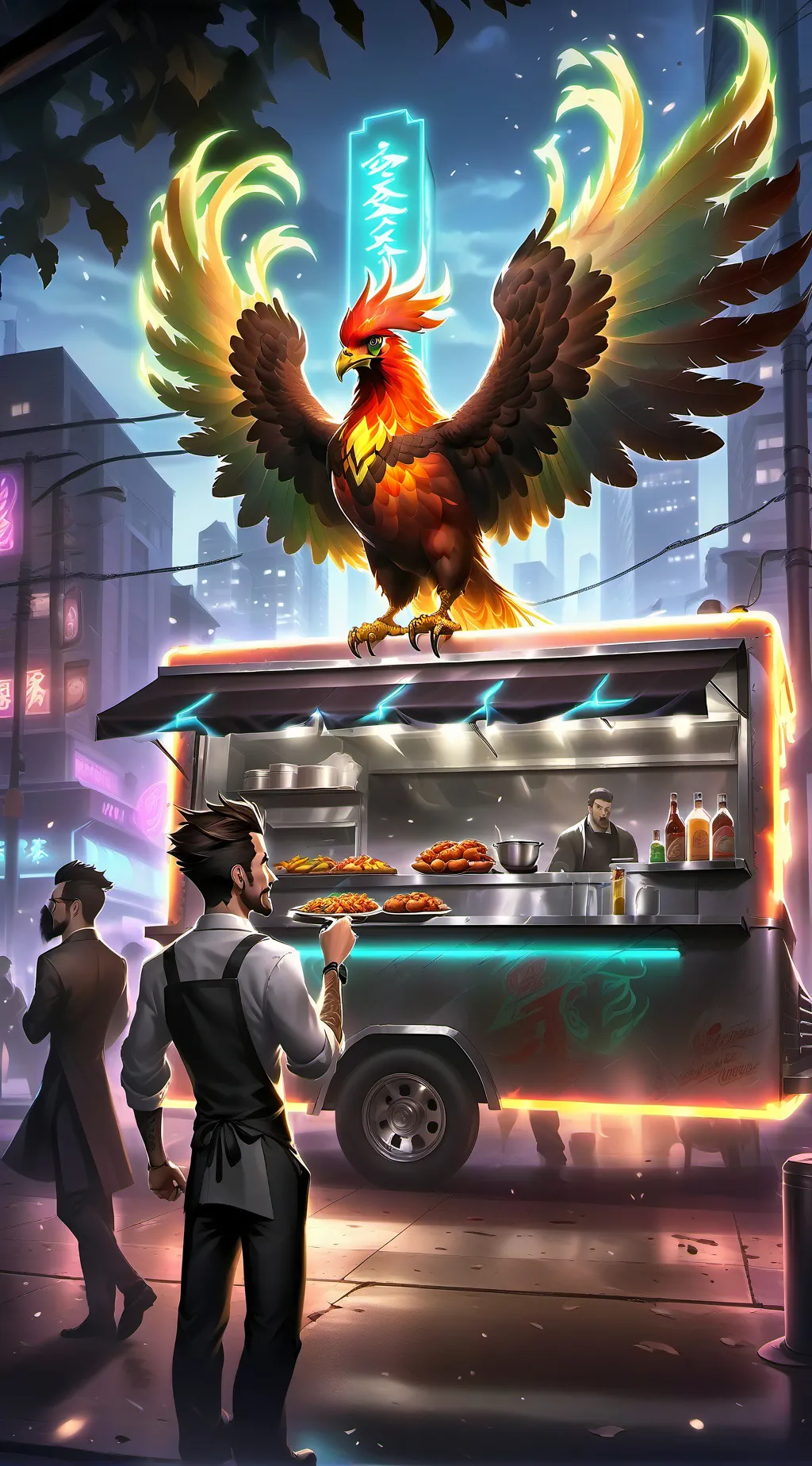 ai character: The Gauntlet's Path to Culinary Legend background
