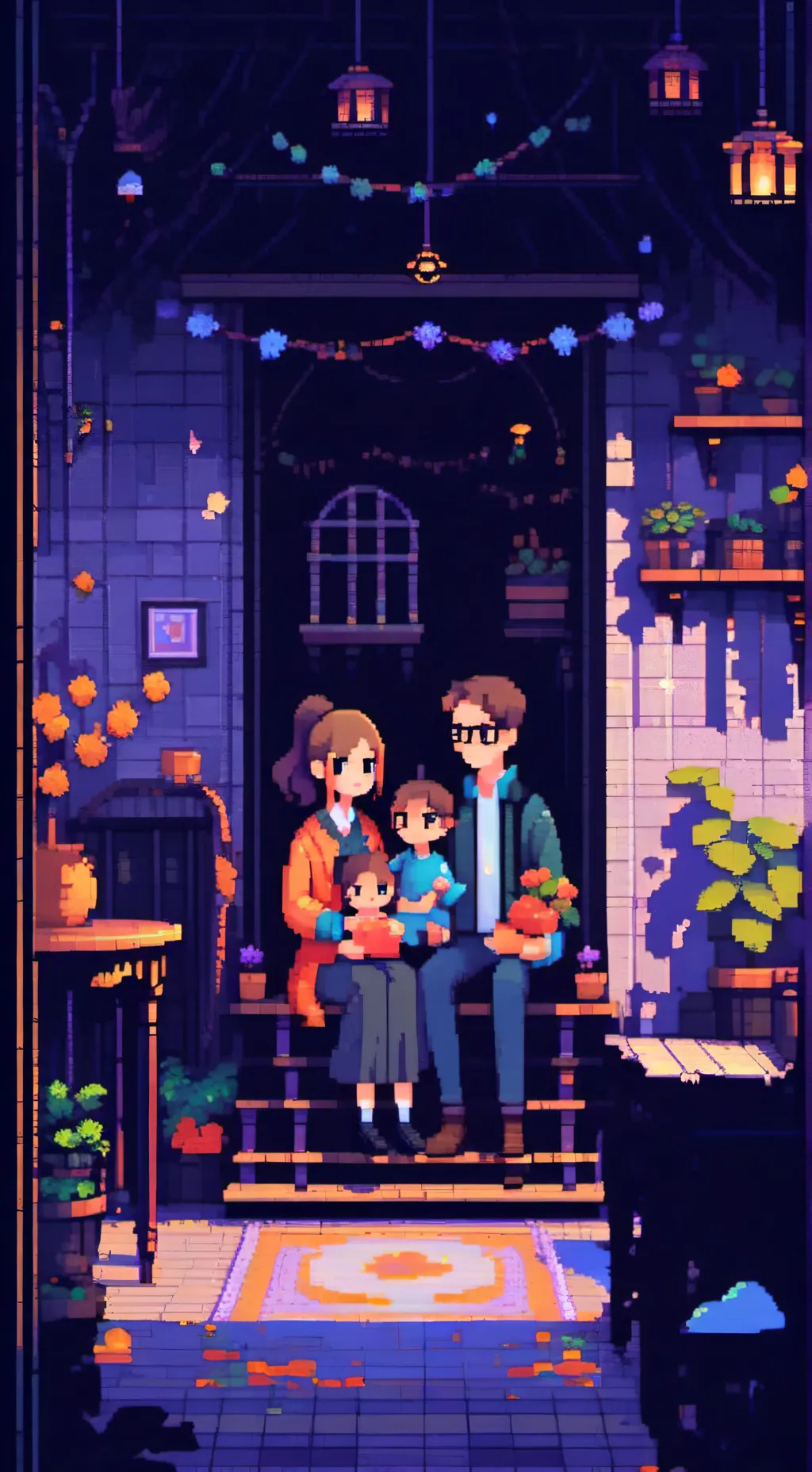 ai character: normal family background