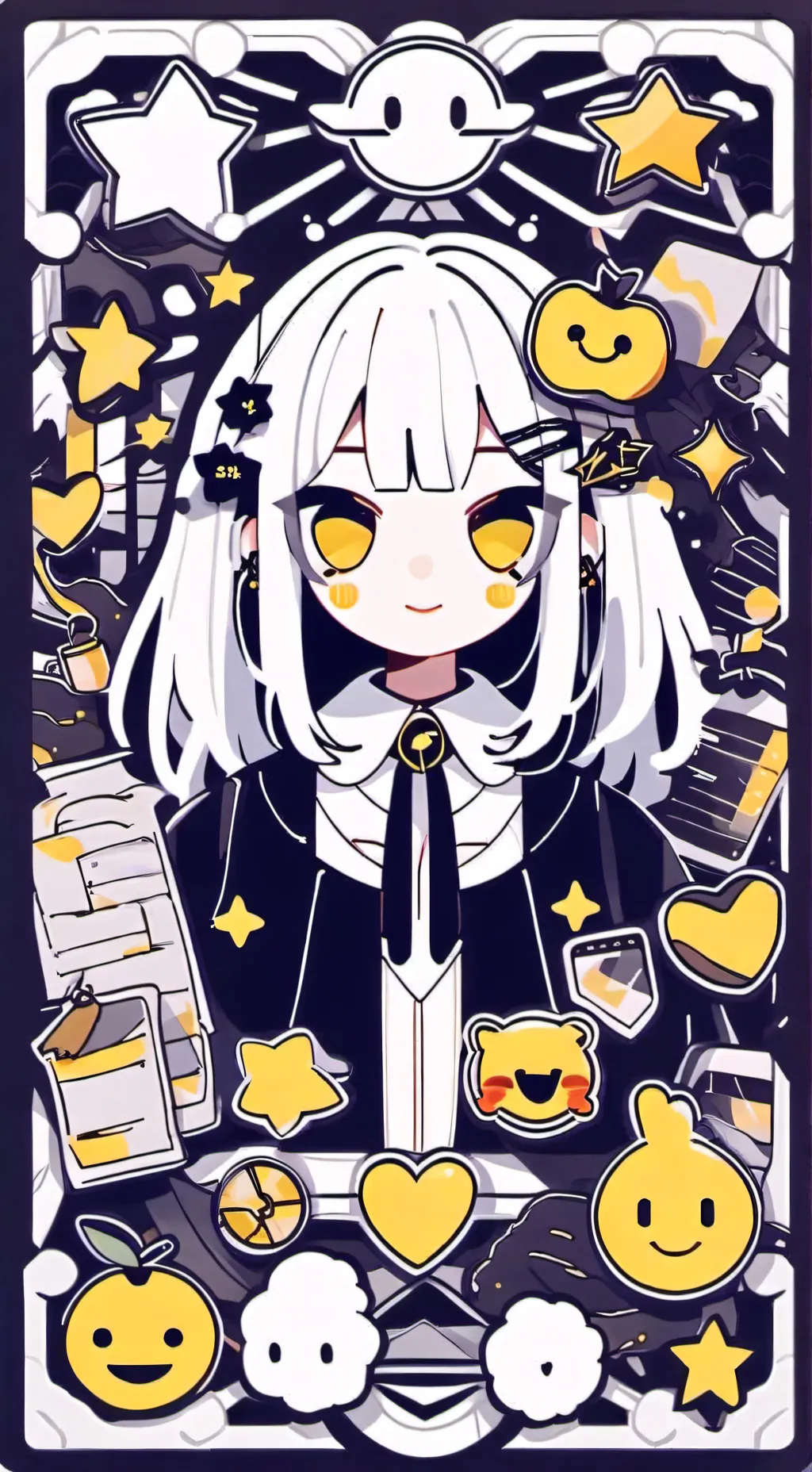 ai character: emoji master background