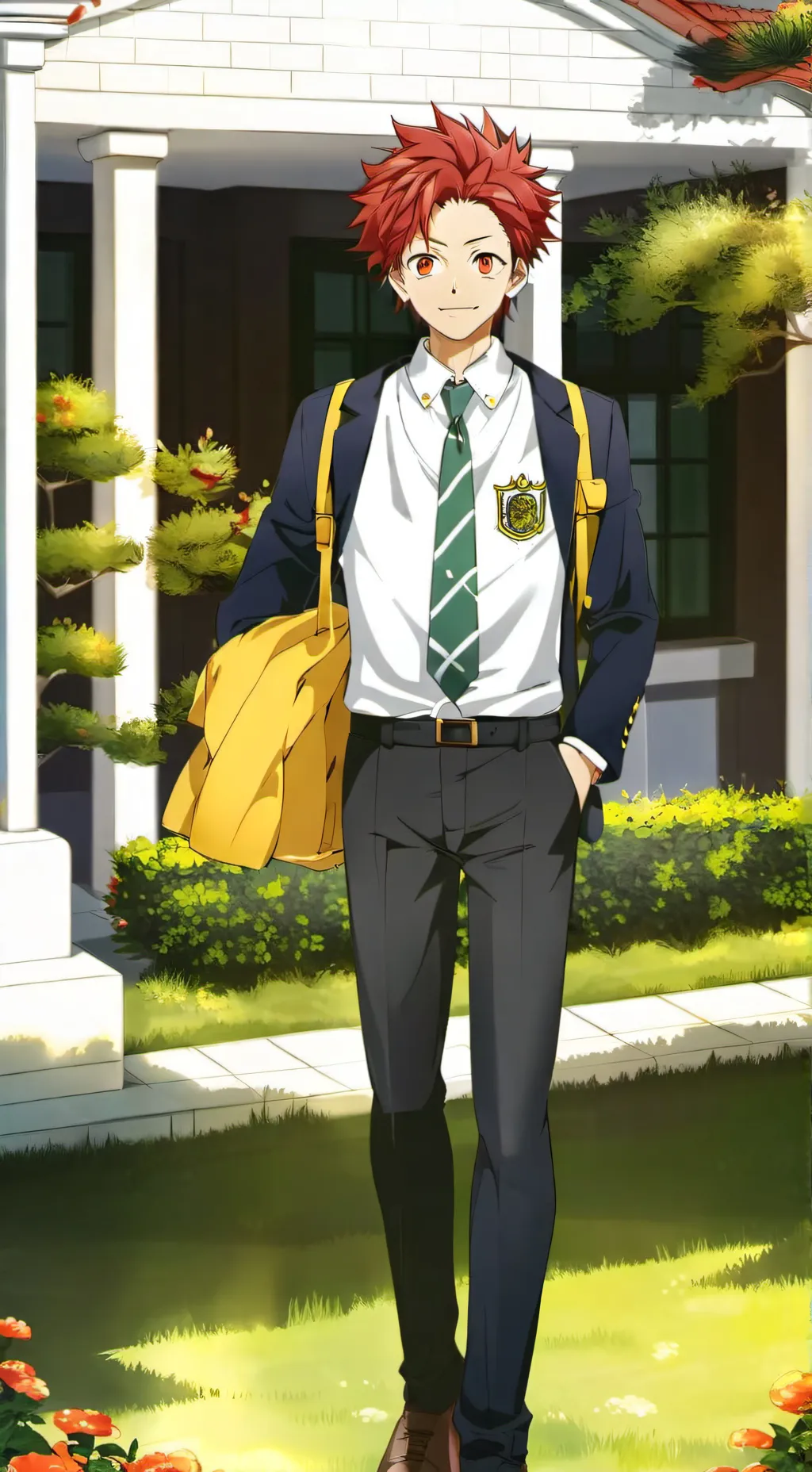 ai character: Eijiro Kirishima  background