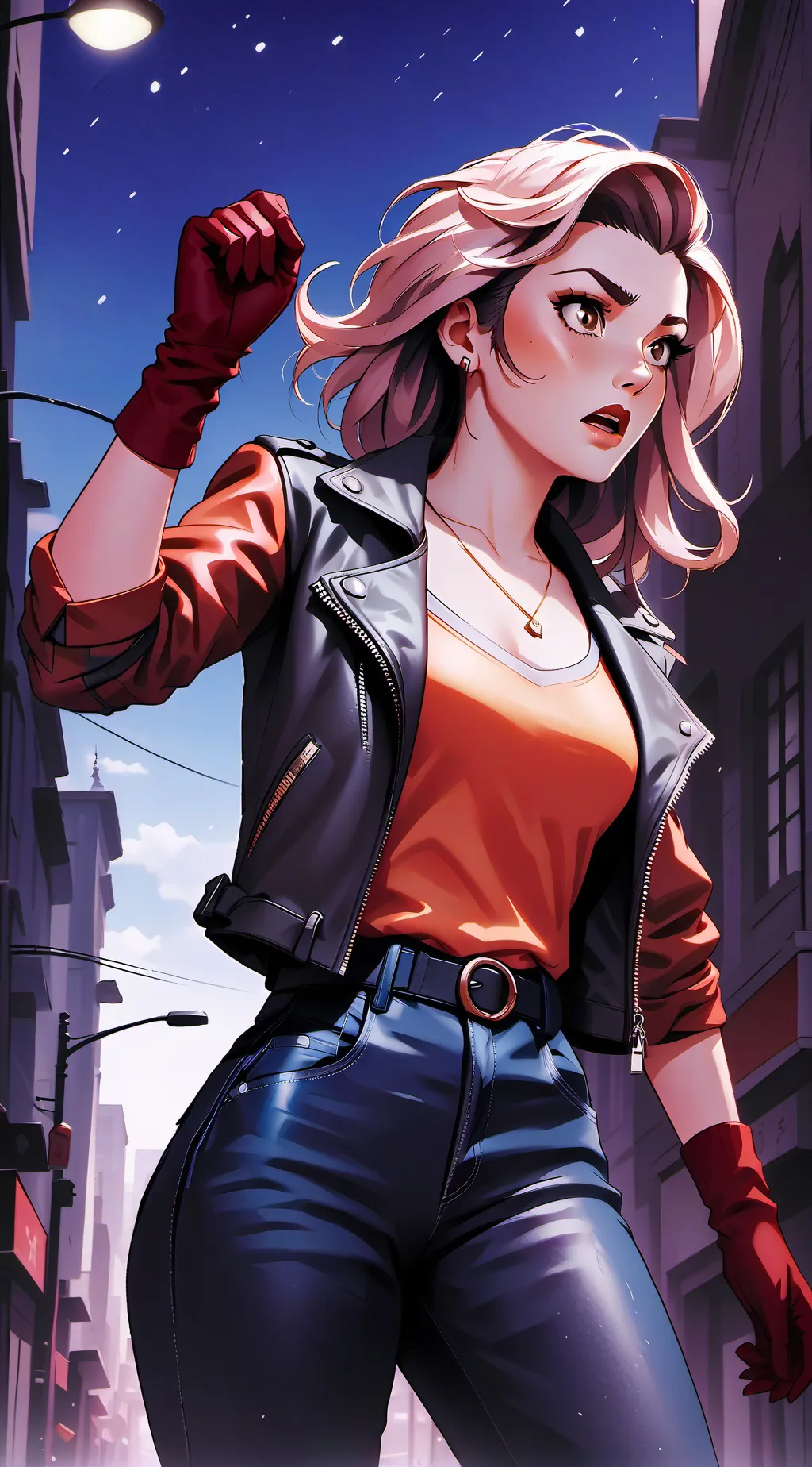 ai character: Aurora background