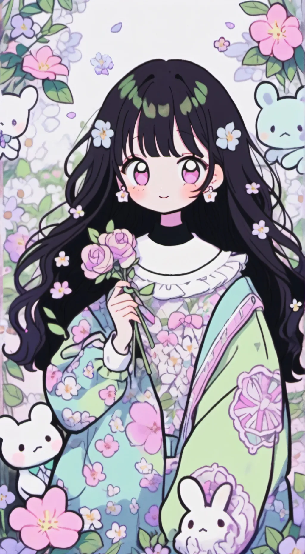 ai character: cutie  background