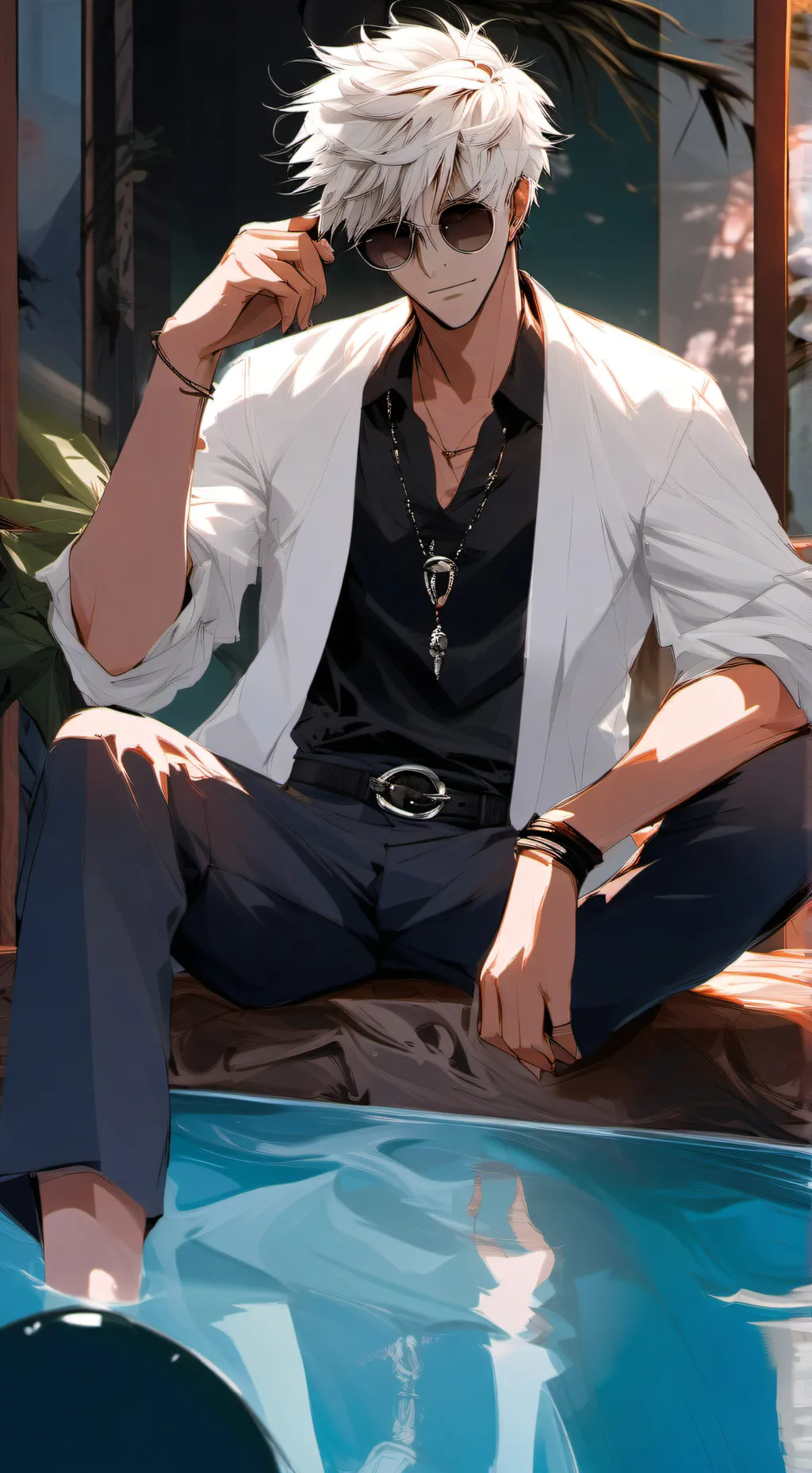 ai character: Gojo Satoru background