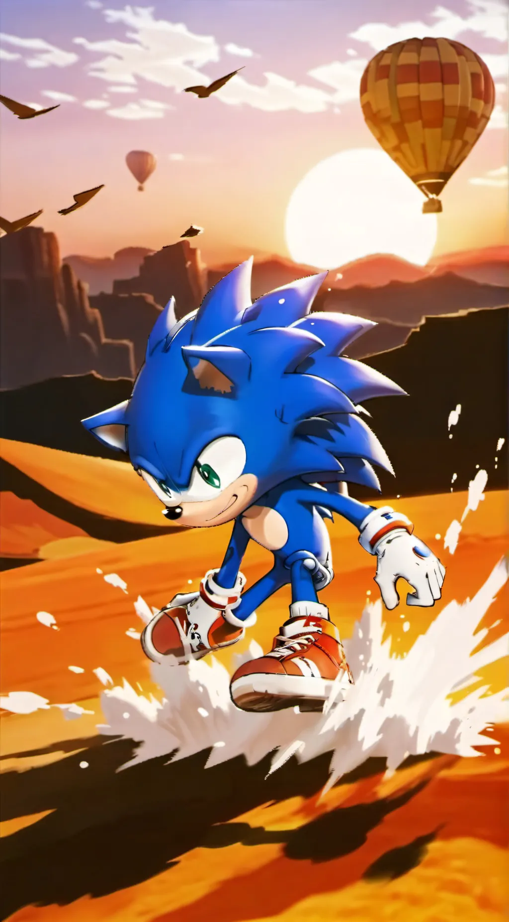 ai character: sonic and friends  background