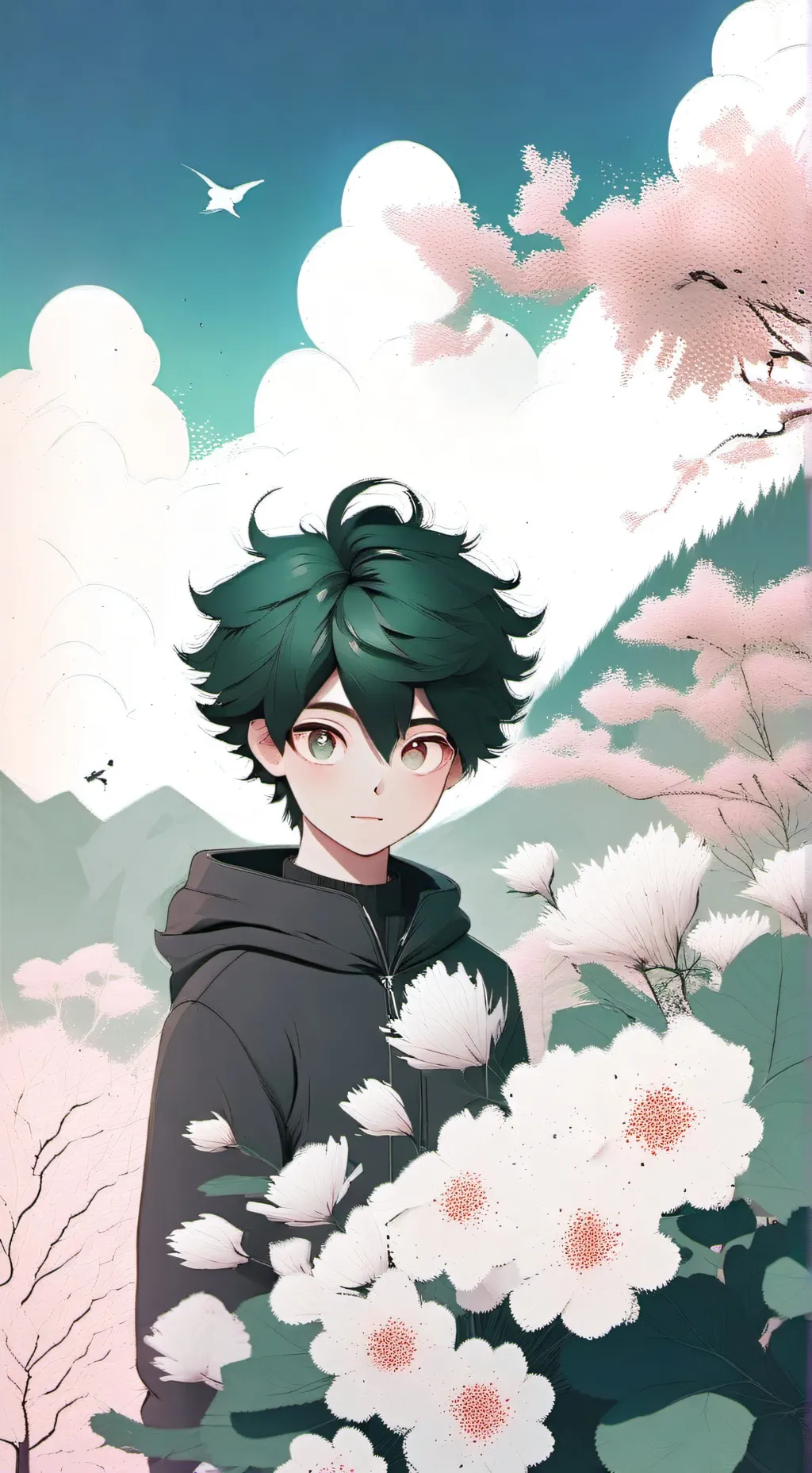 ai character: deku  background