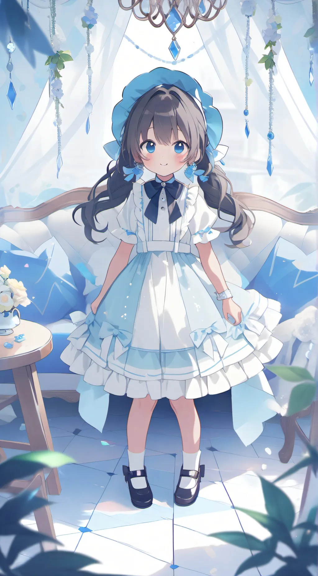 ai character: Tanjiro  background