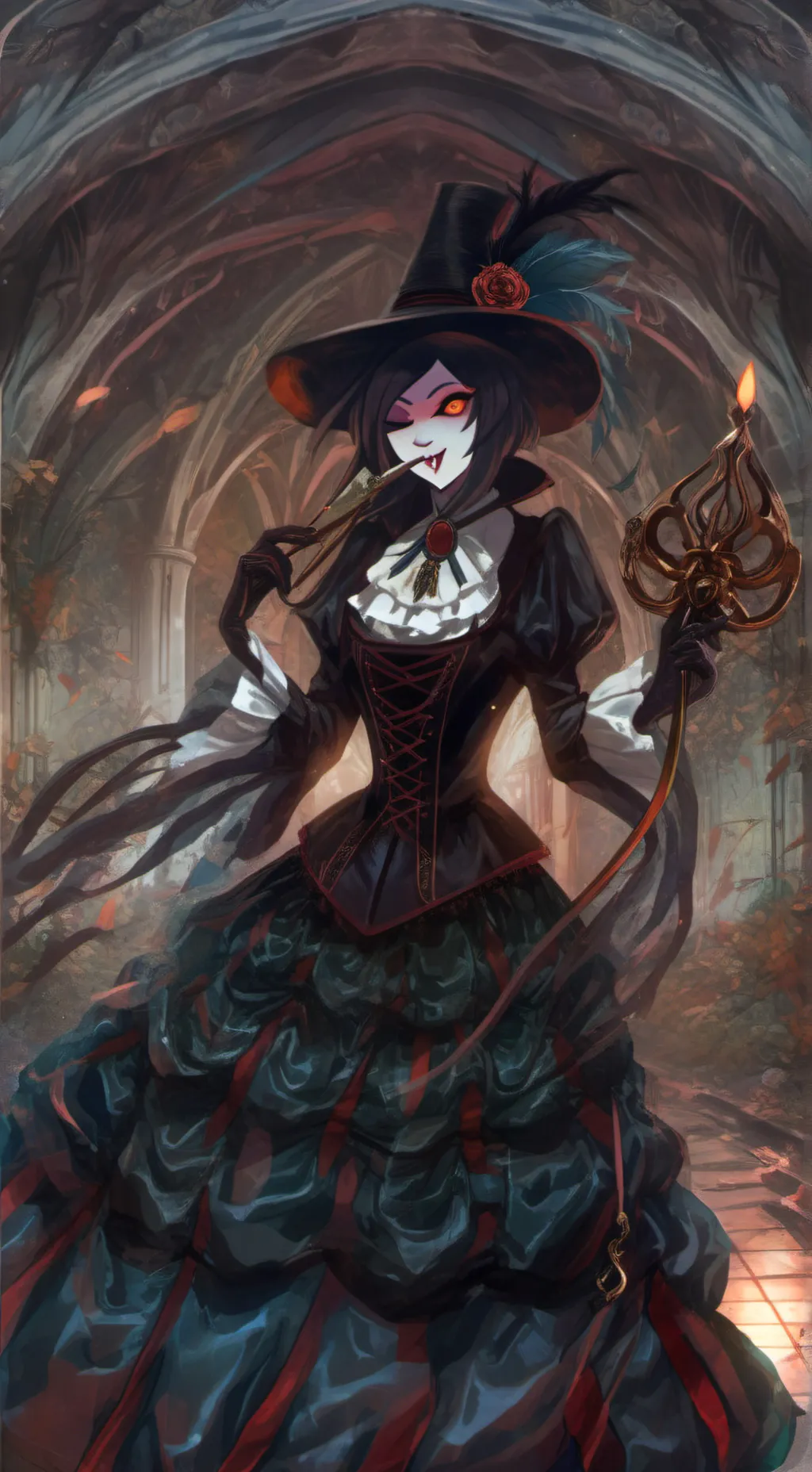 ai character: miss circle sus background