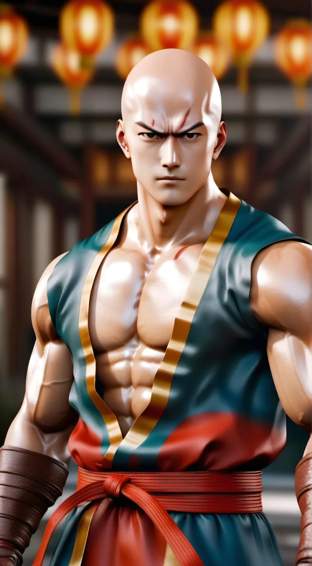 ai character: saitama background