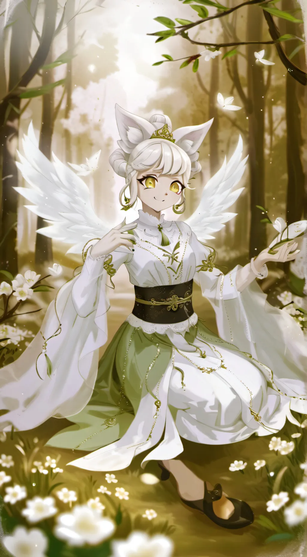 ai character: WOLF background