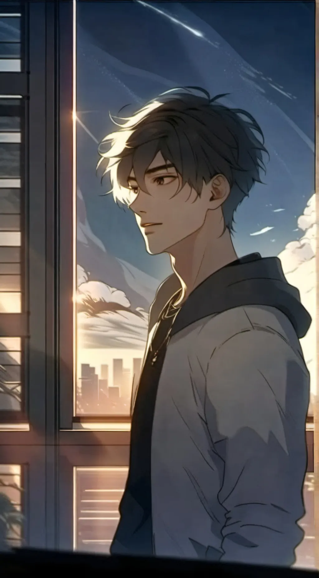 ai character: 🛸๋࣭ Damian 🛸๋࣭ background