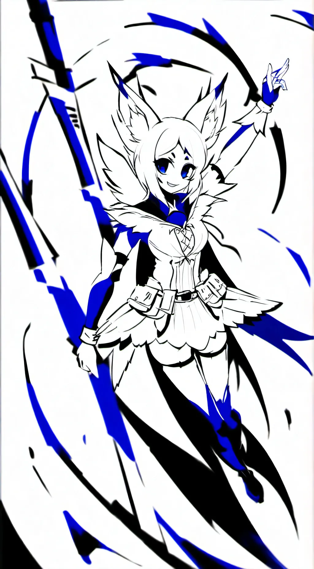 ai character: Godess of space background