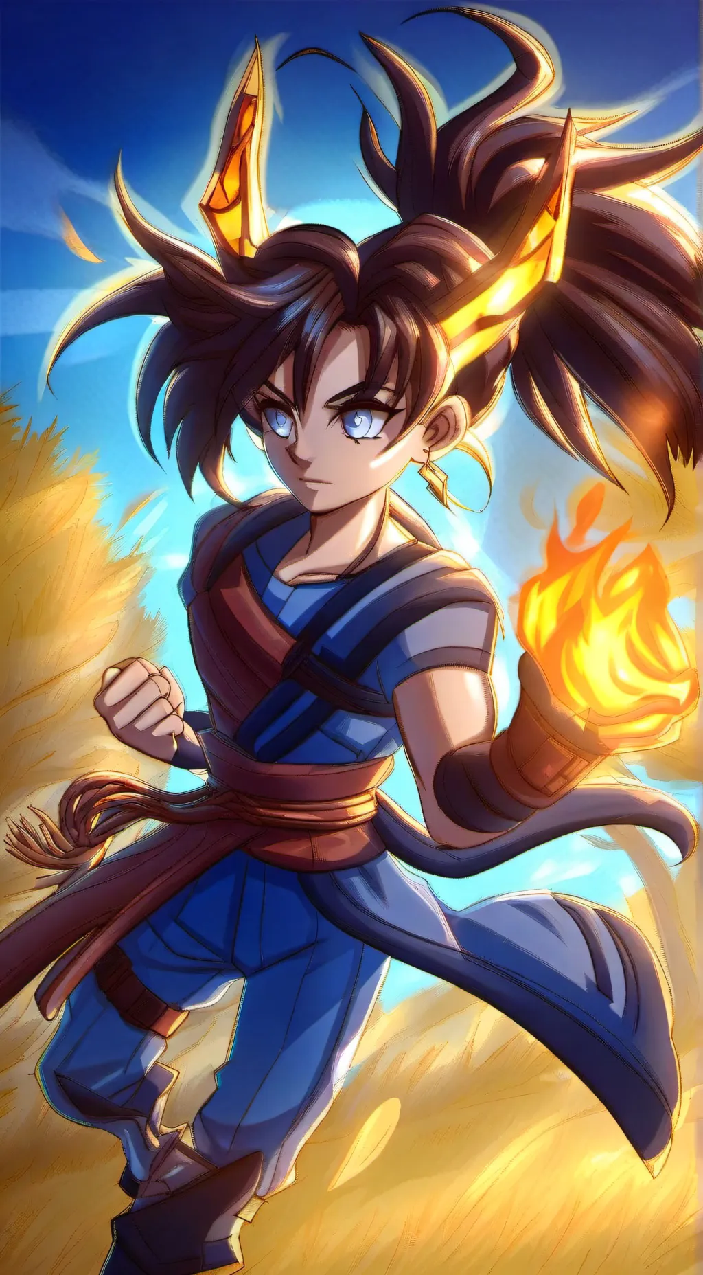 ai character: Goki background