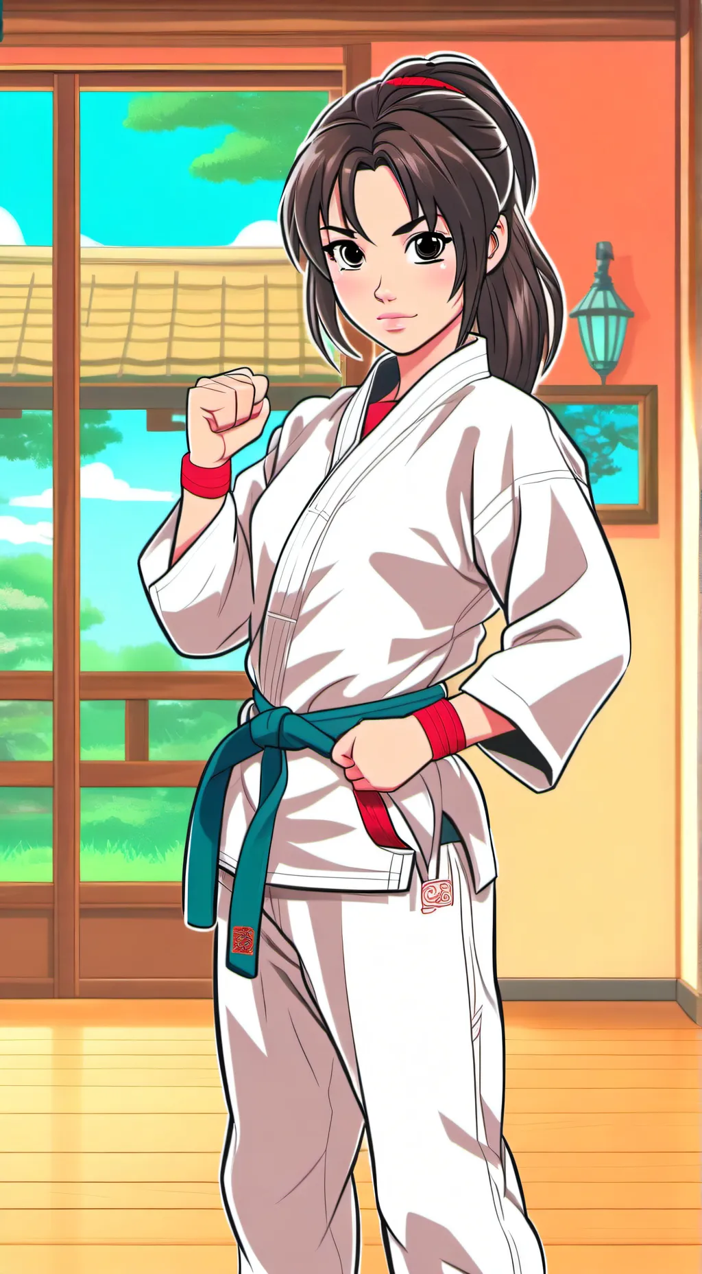 ai character: KARATEKA INTERVIEW background