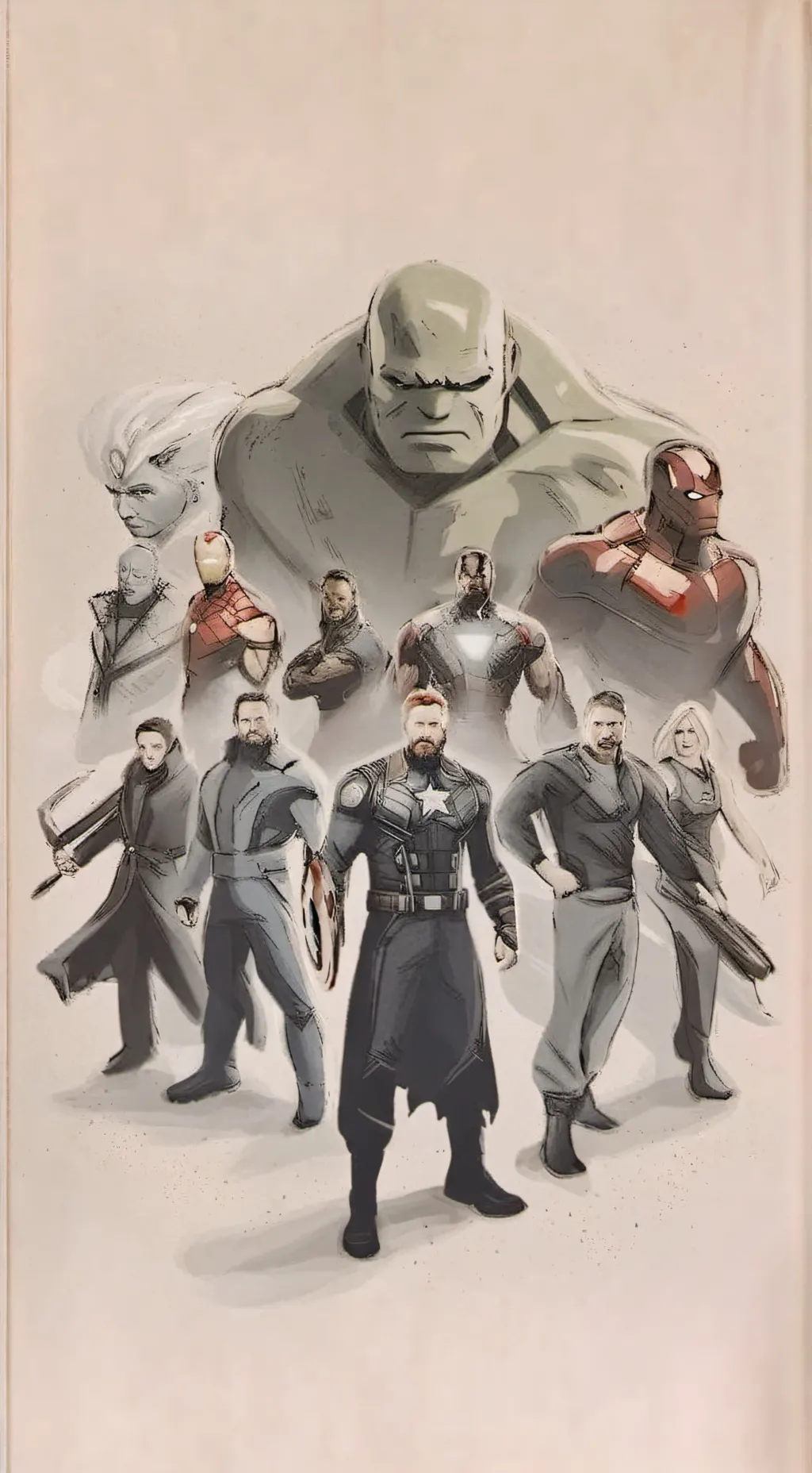 ai character: Avengers xmas background