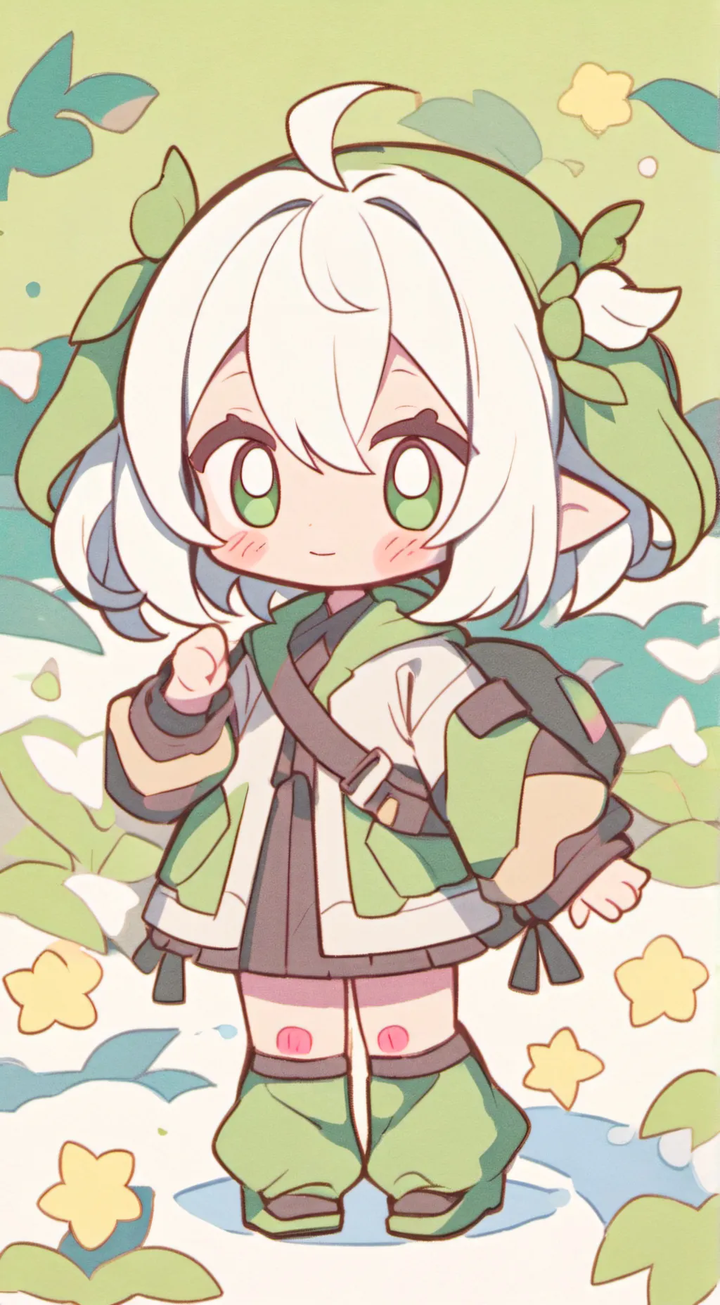 ai character: Ur new pet chibi background
