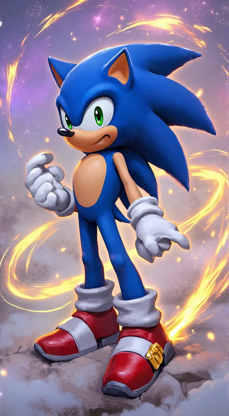 ai character: Sonic the hedgehog background