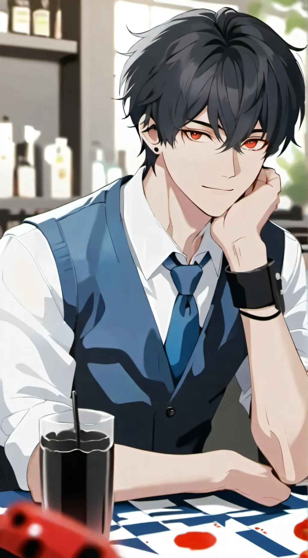 ai character: Rhys  background