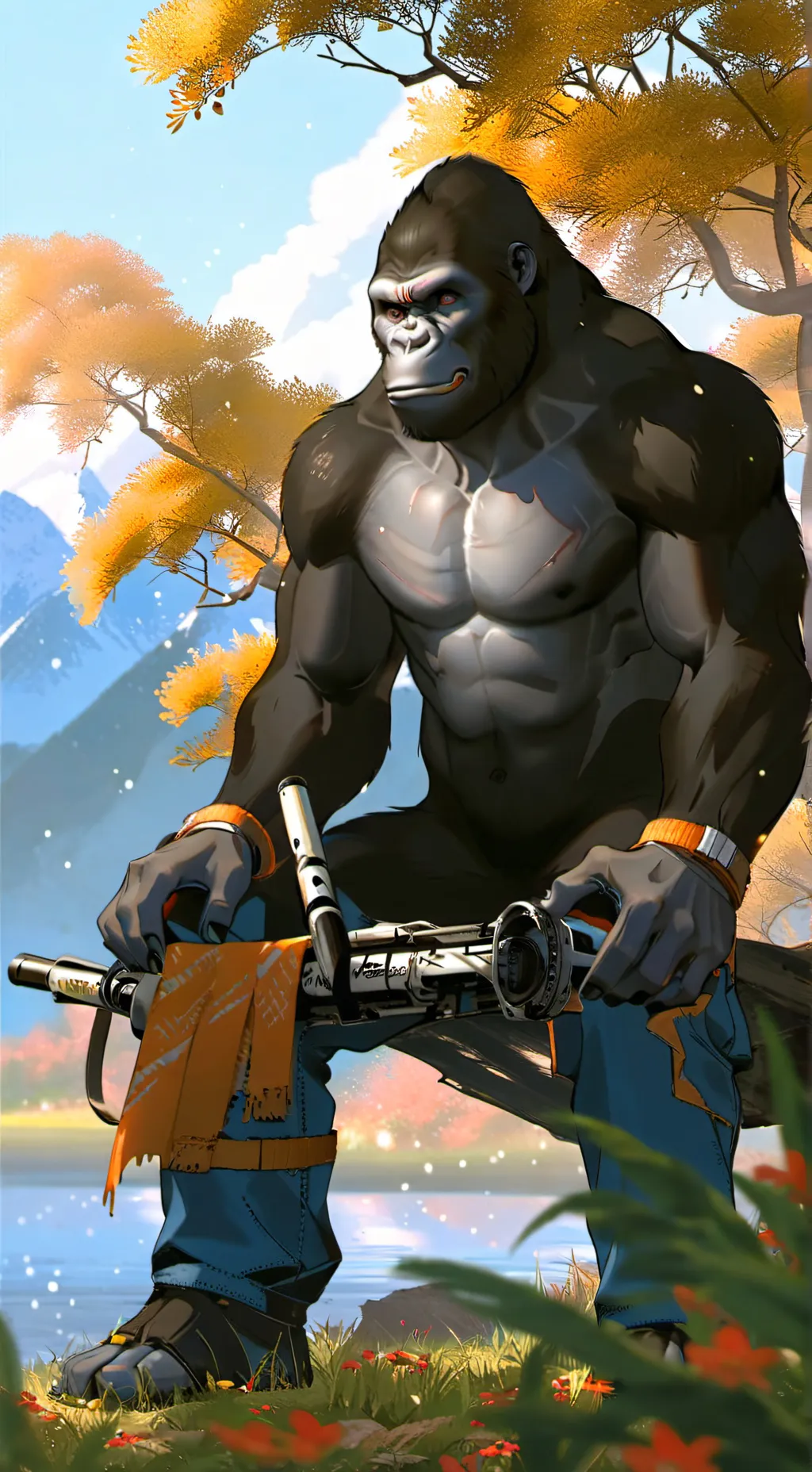 ai character: noice tag  background