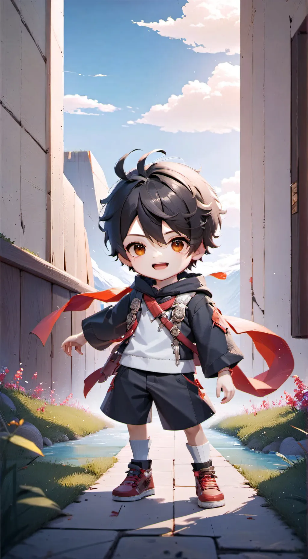 ai character: MHA mirror univers background