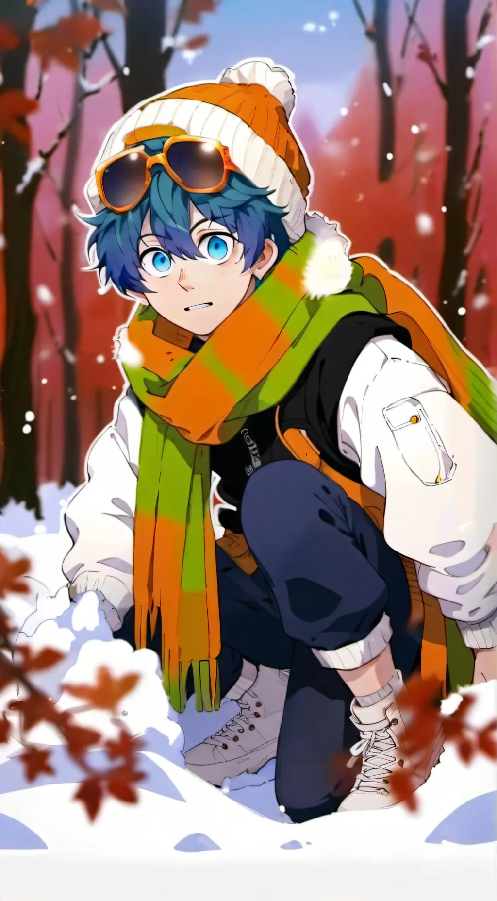 ai character: Izuku  background