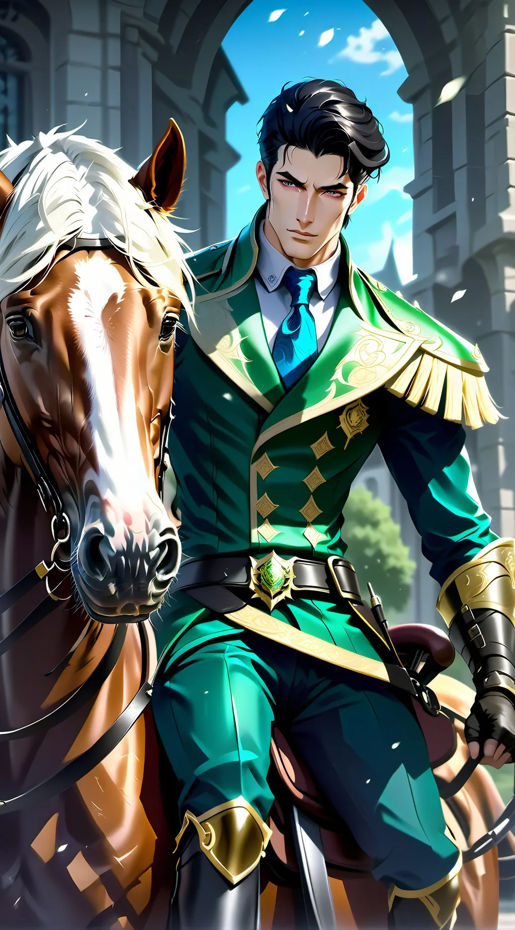 ai character: William Blake  background