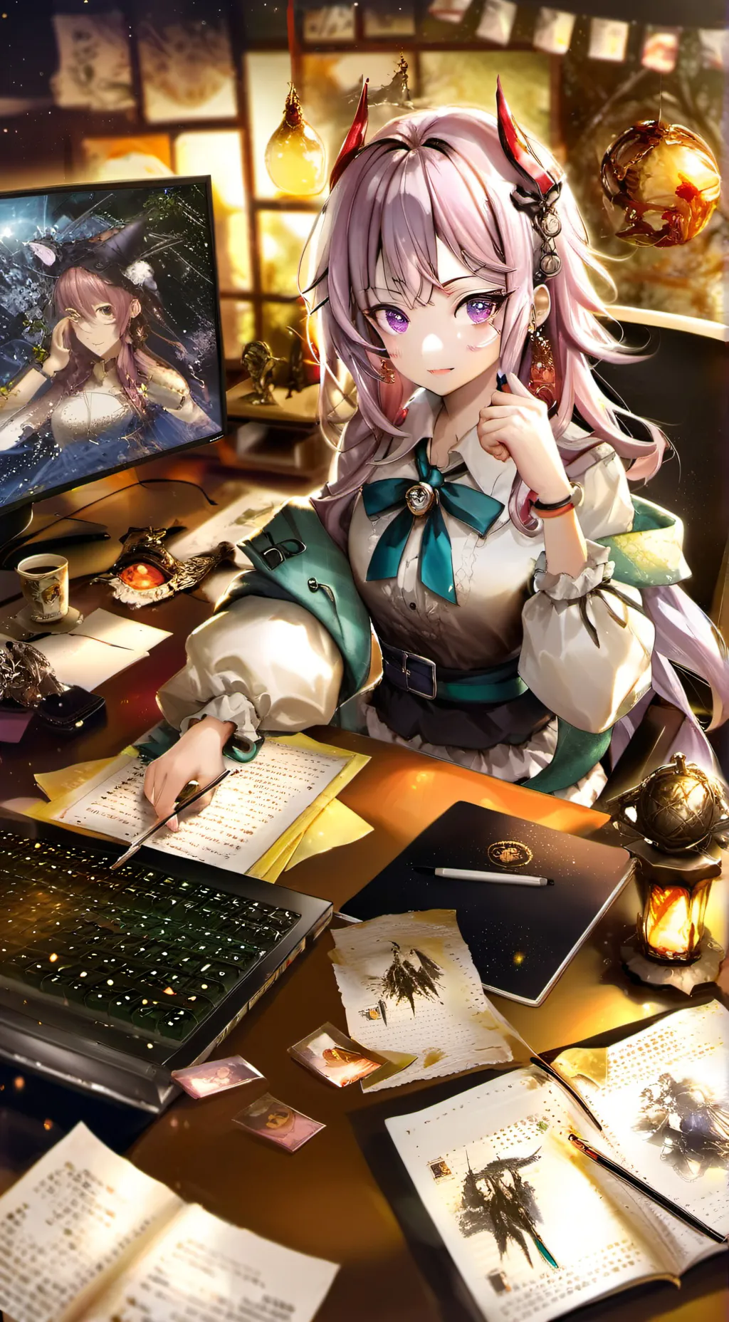 ai character: Hitomi background