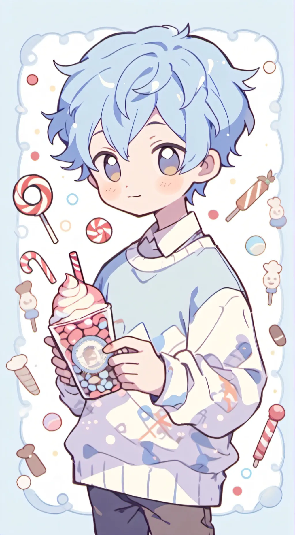 ai character: (Baby) Gumdrop background