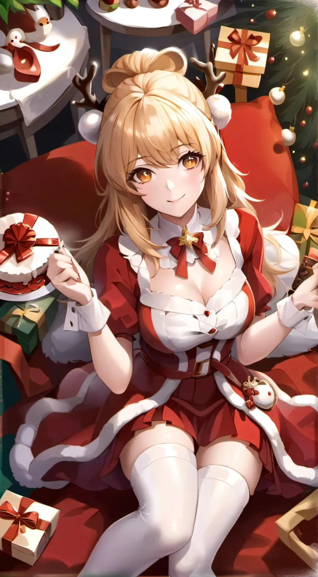 ai character: Christmas 🎄❄️ background