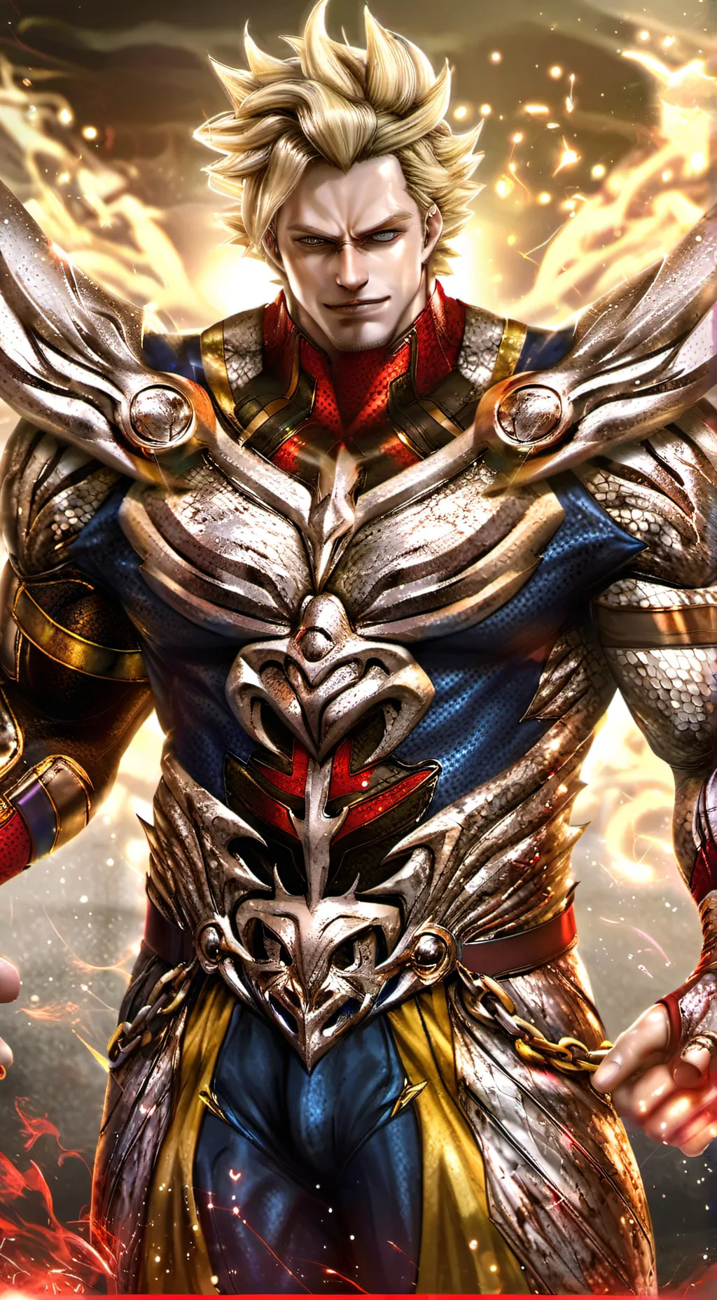 ai character: All Might_Creep background