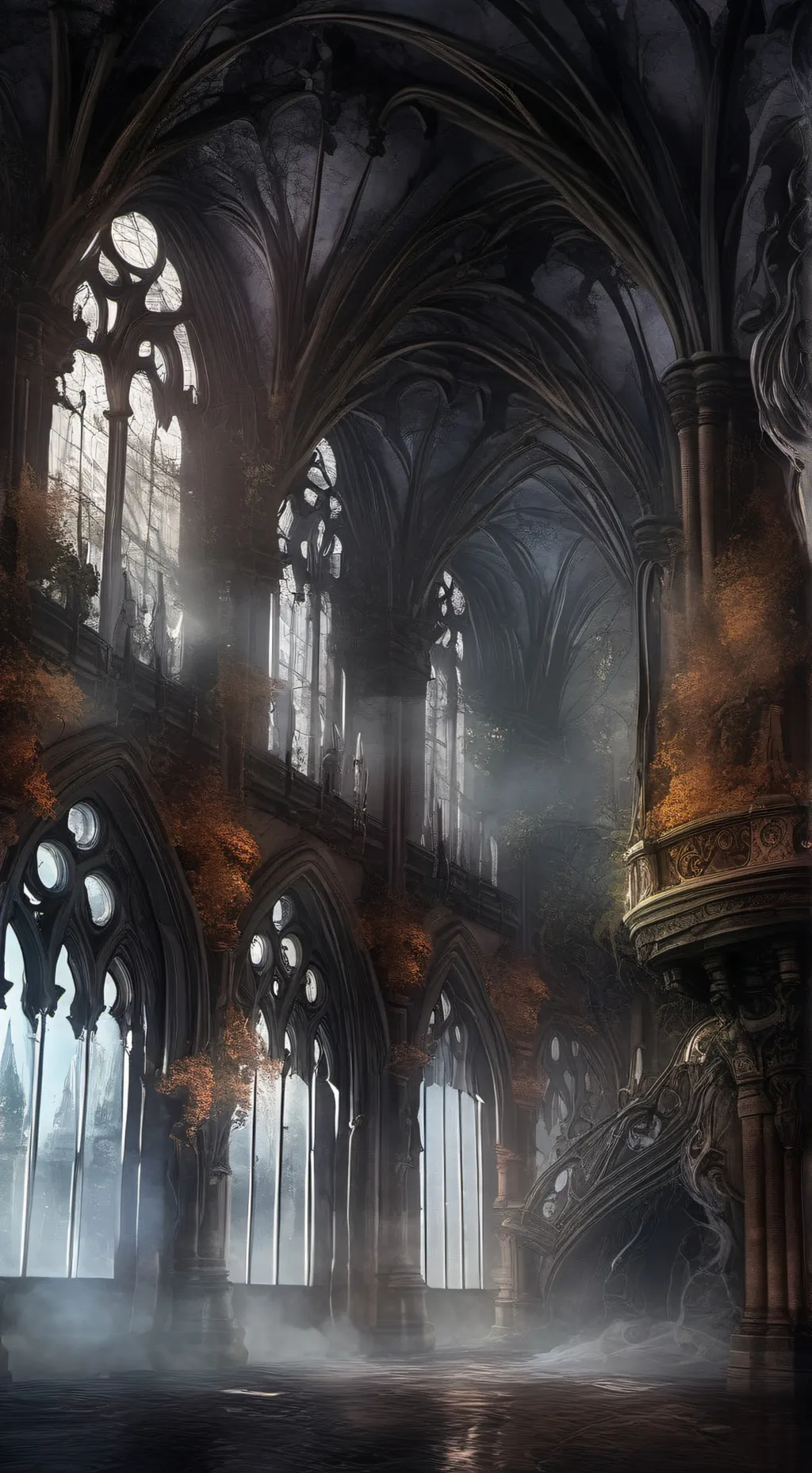 ai character: Hogwarts hangover. background