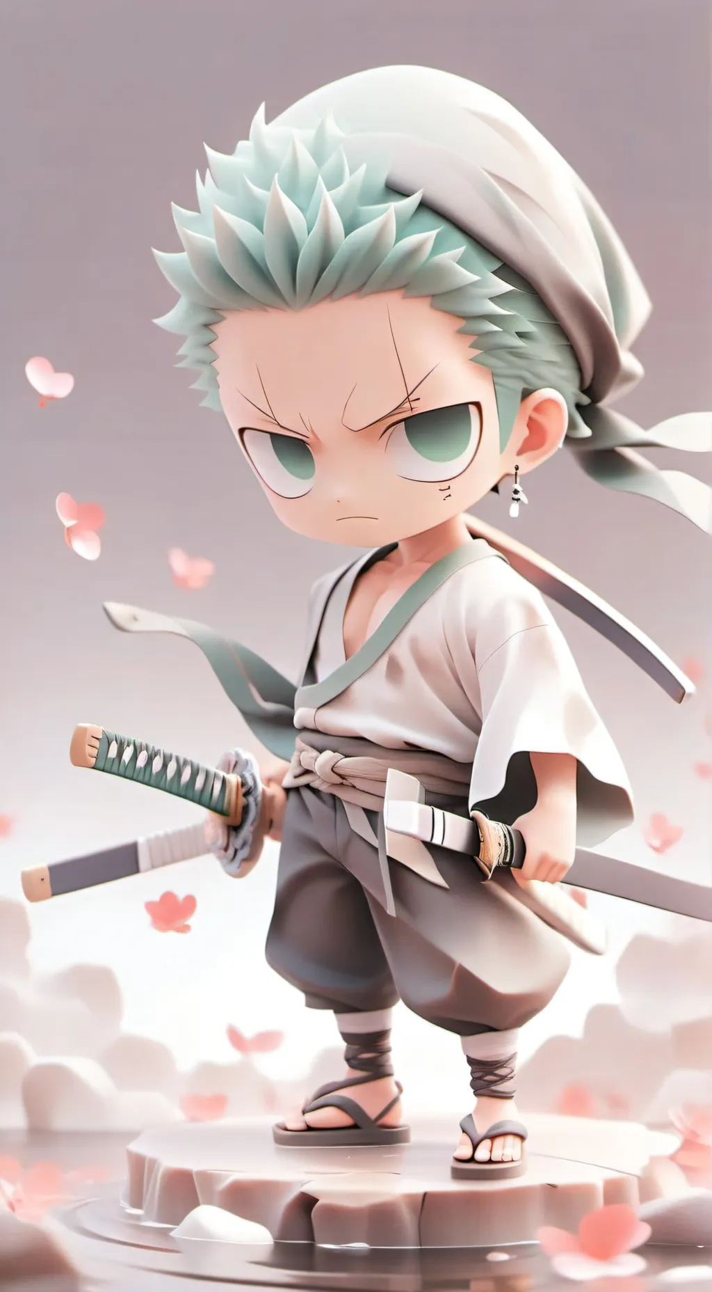 ai character: Zoro Chibi background