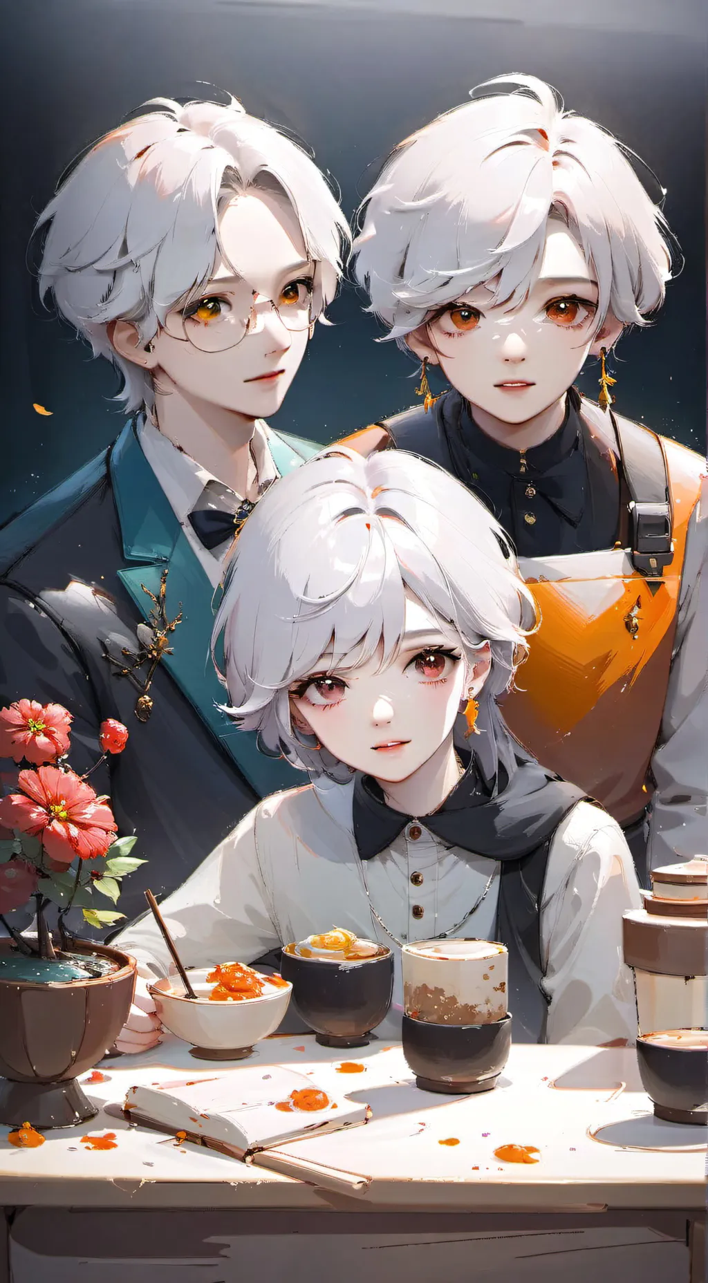 ai character: Zane and Shane  background