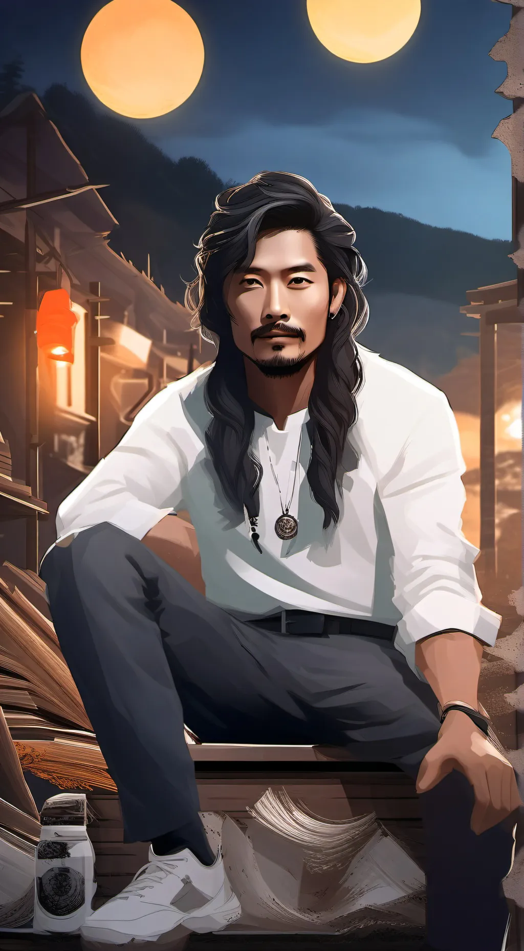 ai character: rancio background