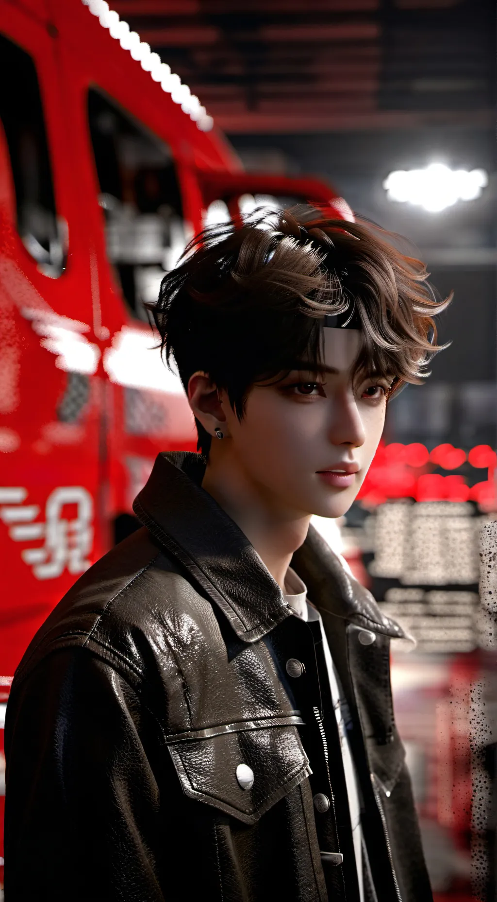 ai character: skz road trip background