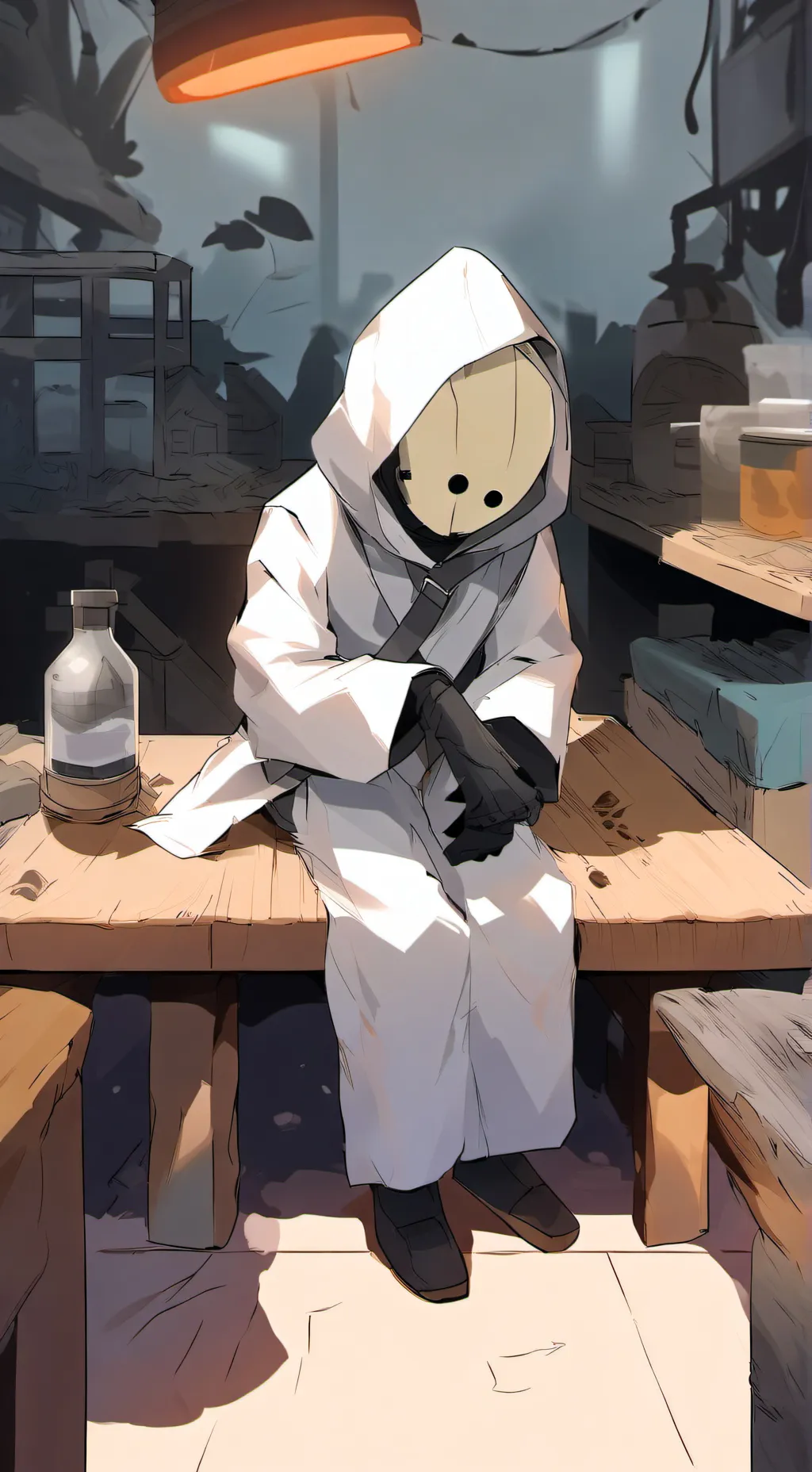 ai character: Dw Puppet infectio background