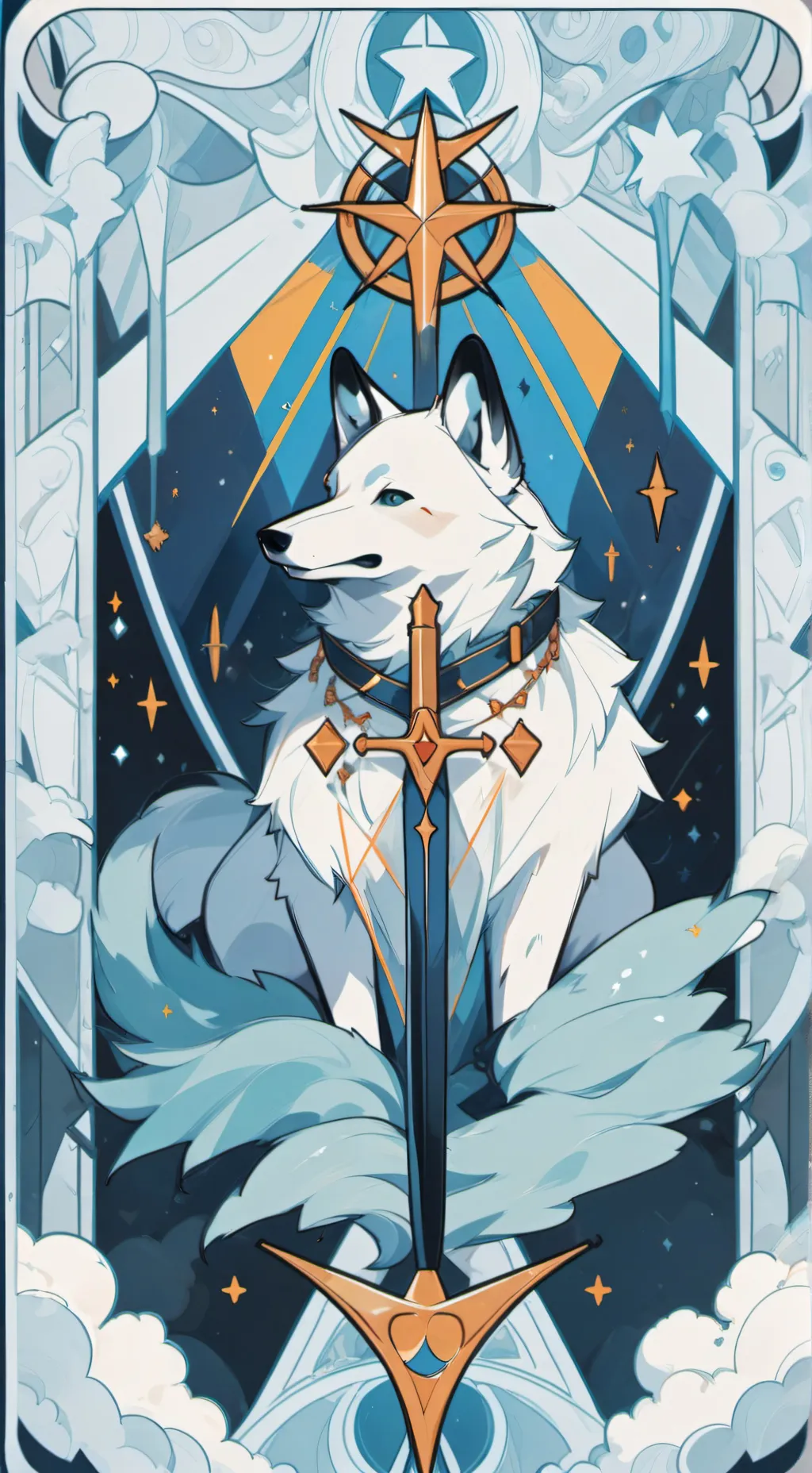 ai character: Moon background